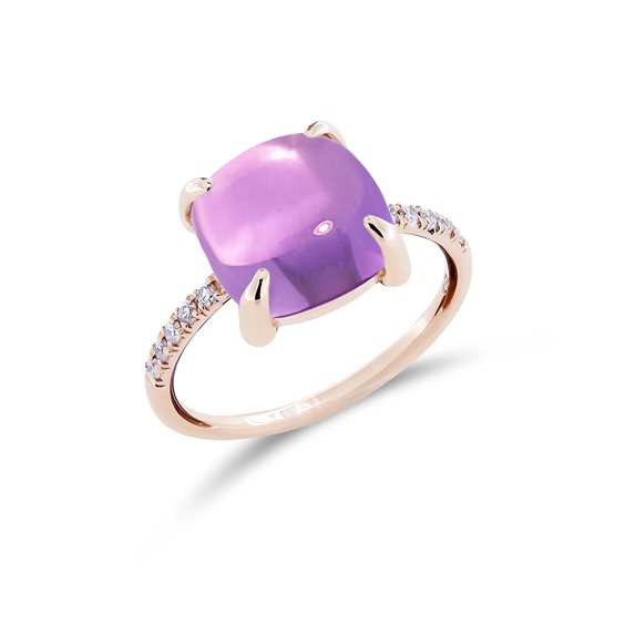 Anello Sangiorgi Preziosi Donna Candy in Oro Ametista 4.70 Ct FA5266R02A001.FIORE ROBERTA - FA5266R02A001.FIORE ROBERTA